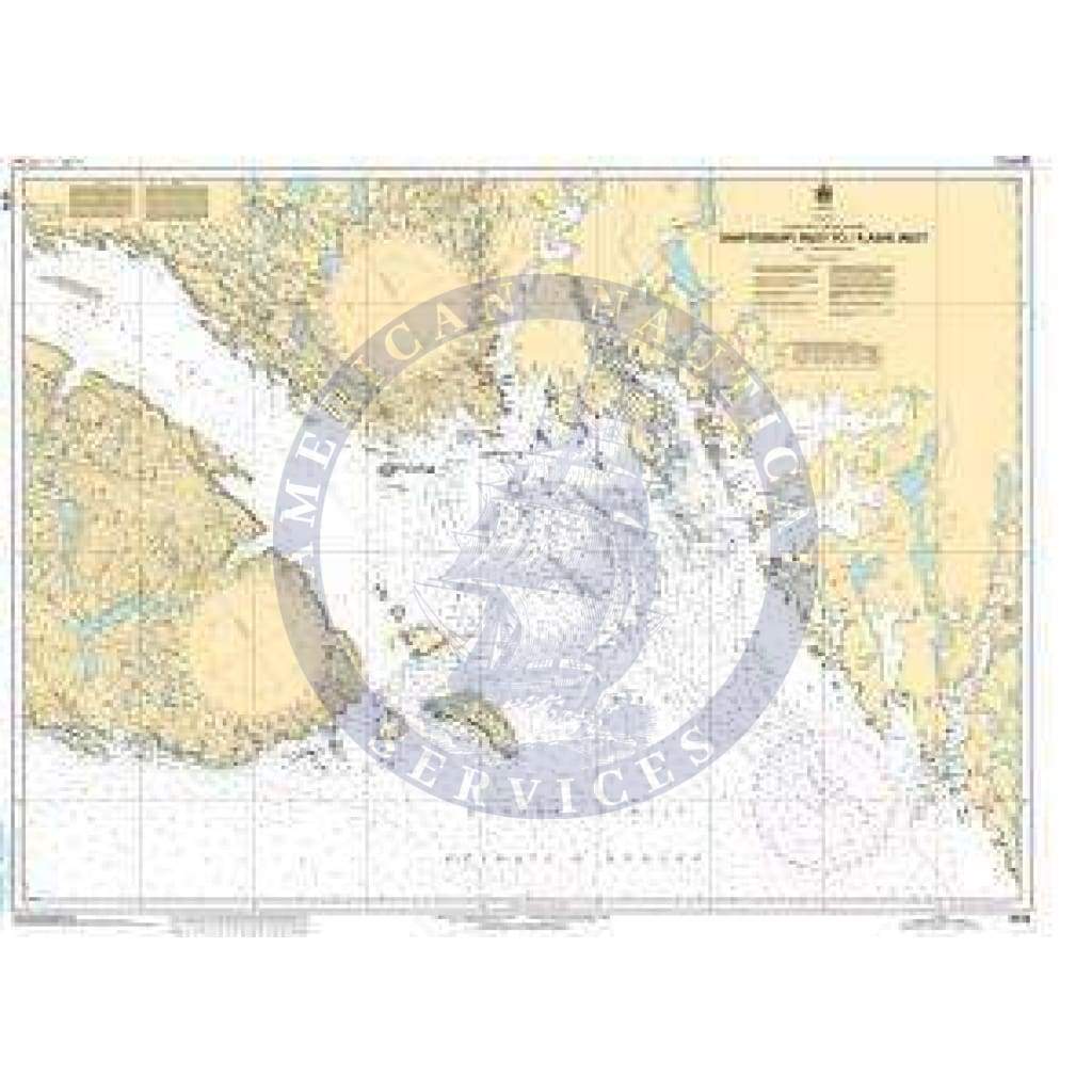 CHS Nautical Chart 5316: Shaftesbury Inlet to/à Ashe Inlet