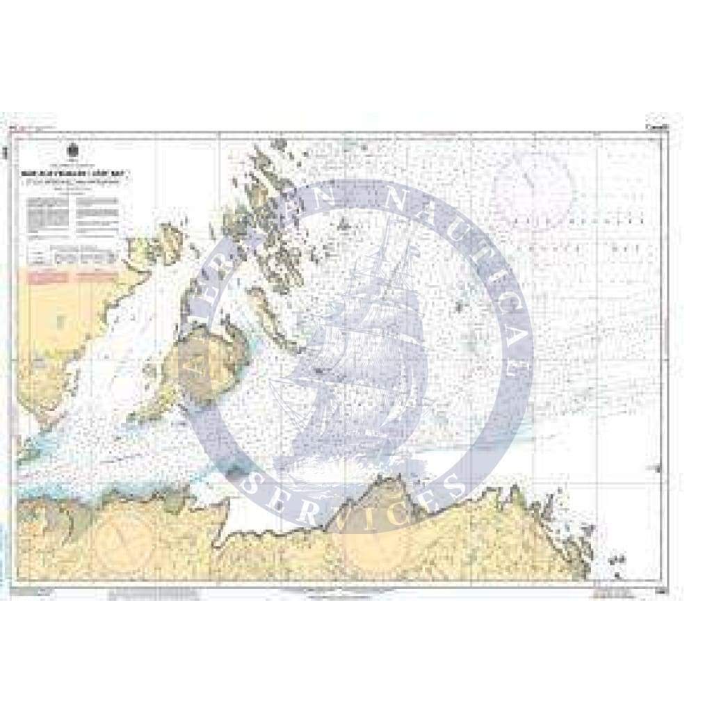 CHS Nautical Chart 5467: Baie aux feuilles / Leaf Bay et les Approches / and Approaches