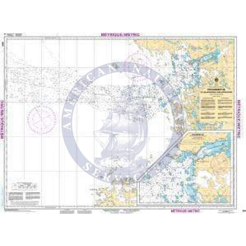 CHS Nautical Chart 5510: Povungnituk et les approches/and Approches