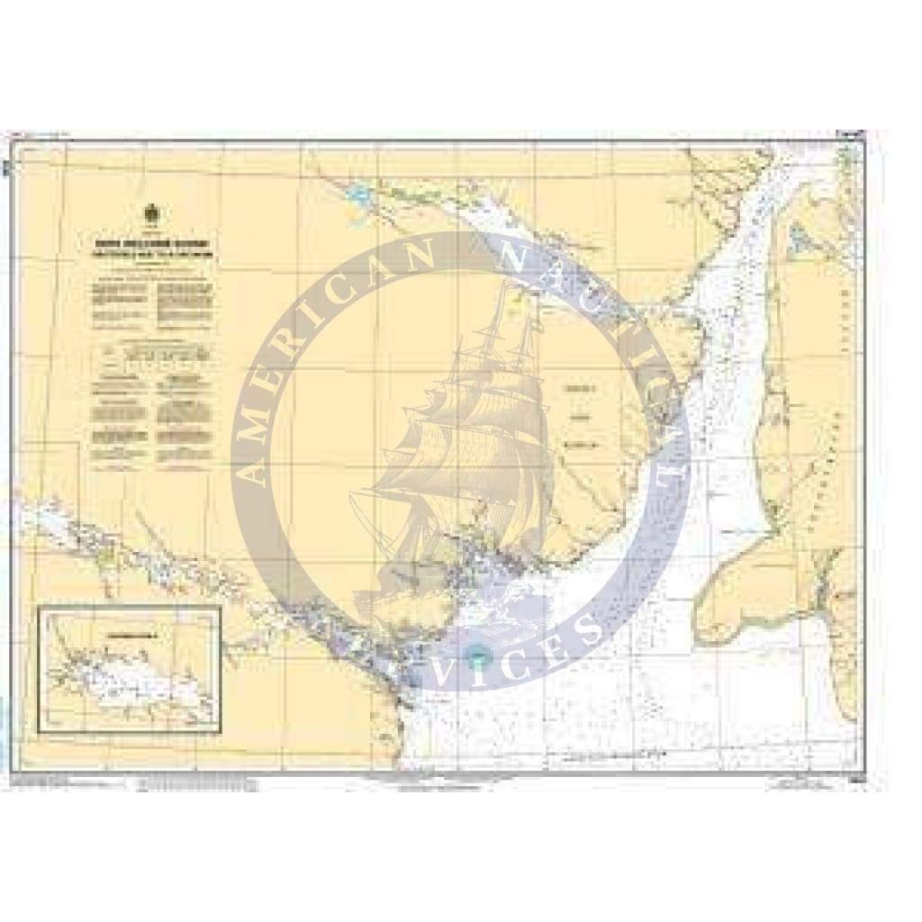 CHS Nautical Chart 5533: Roes Welcome Sound (Chesterfield Inlet to/à Cape Munn)