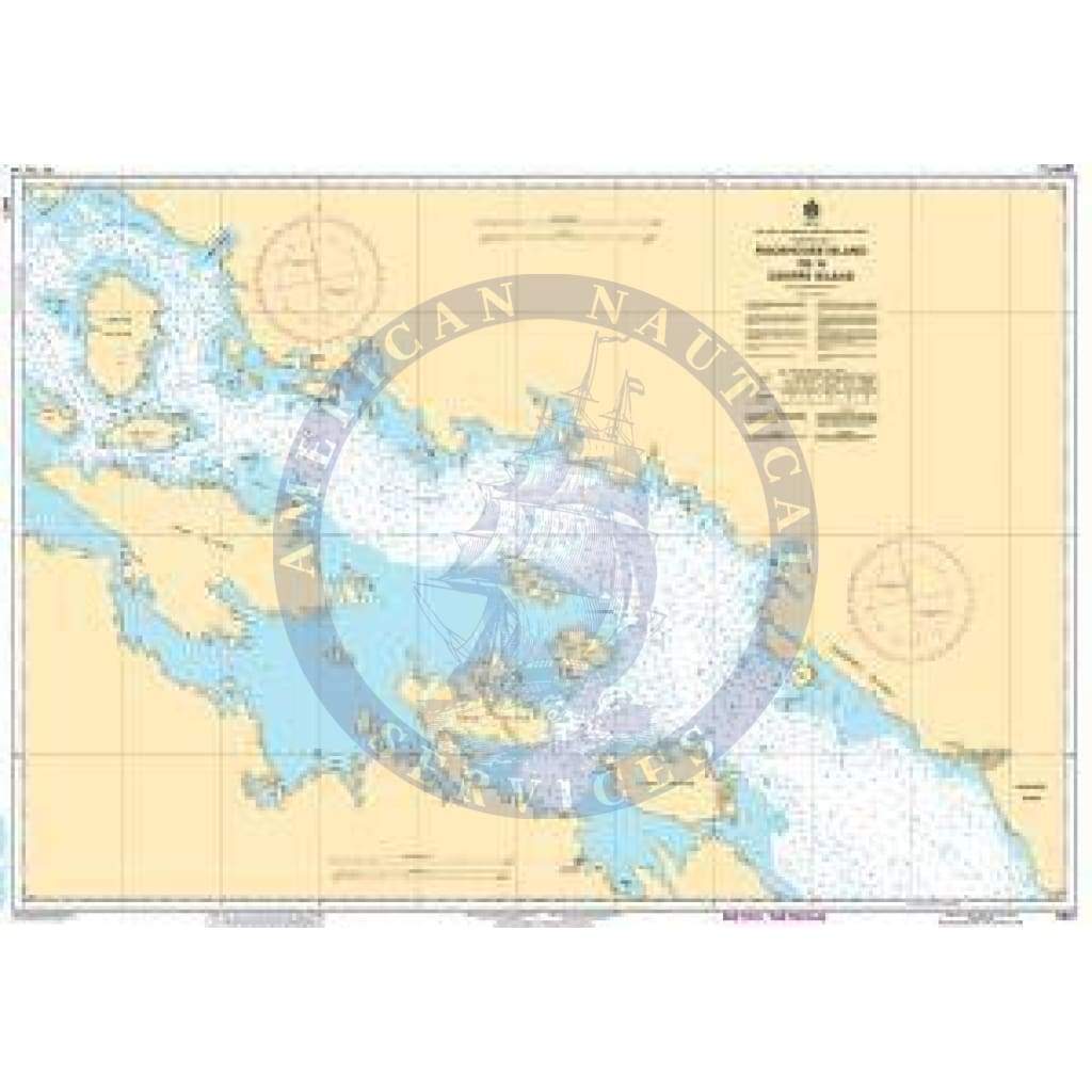 CHS Nautical Chart 5621: Rockhouse Island to/à Centre Island