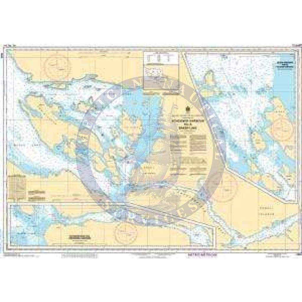 CHS Nautical Chart 5625: Schooner Harbour to/à Baker Lake