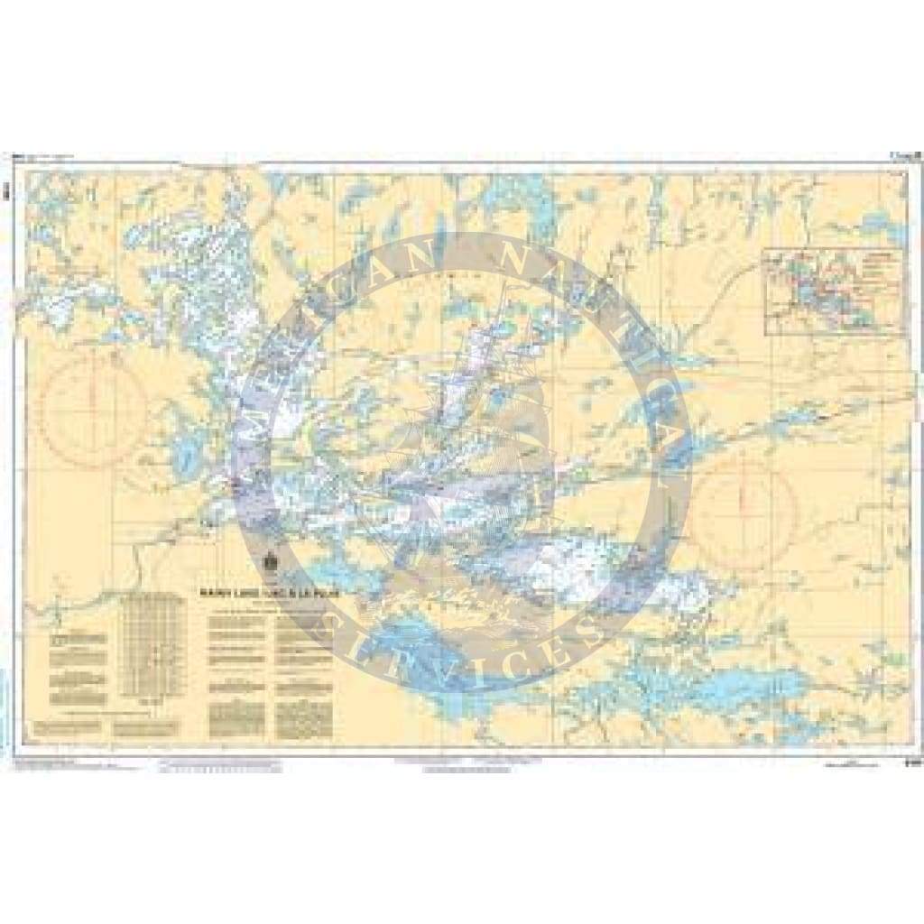 CHS Nautical Chart 6105: Rainy Lake / Lac à la Pluie