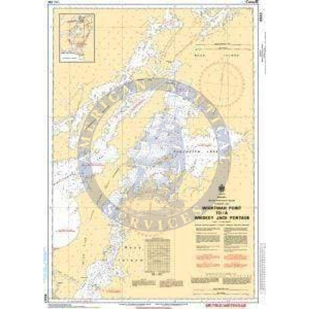 CHS Nautical Chart 6247: Wightman Point to/à Whiskey Jack Portage