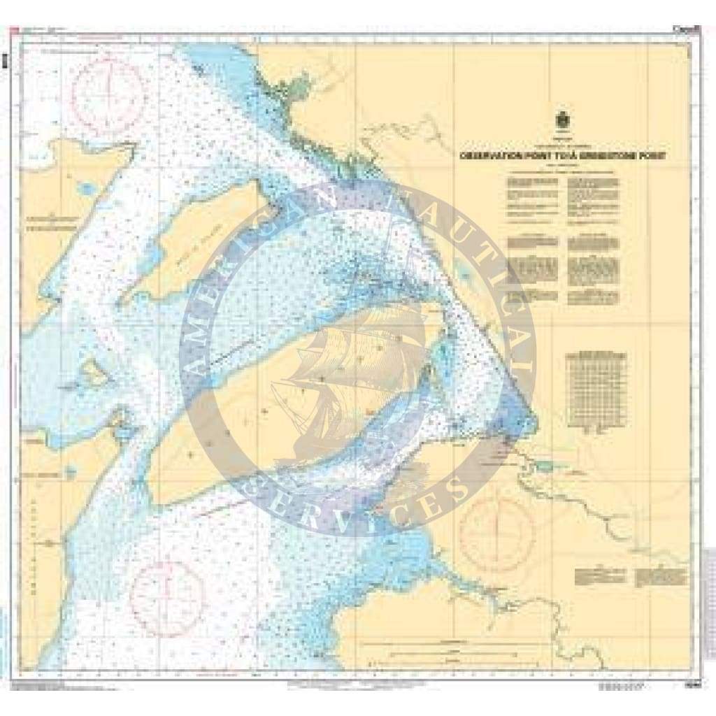 CHS Nautical Chart 6248: Observation Point to/à Grindstone Point