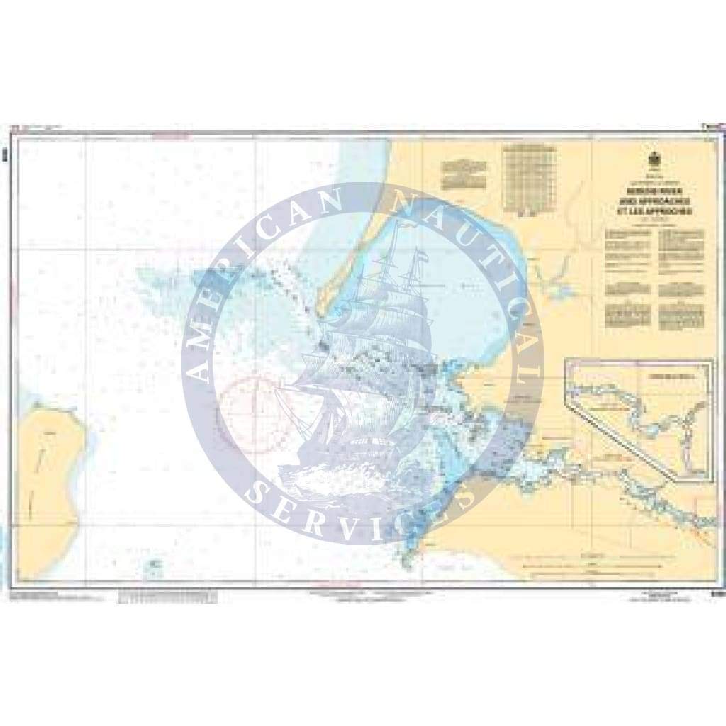 CHS Nautical Chart 6268: Berens River and Approaches/et les Approches
