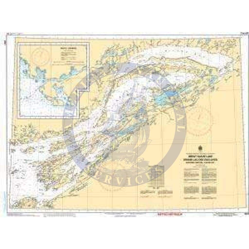 CHS Nautical Chart 6341: Great Slave Lake/Grand lac des Esclaves, Eastern Portion/Partie est