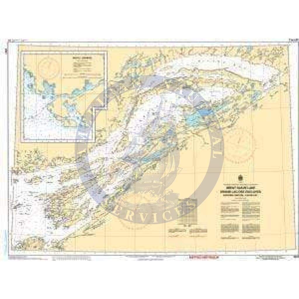 CHS Nautical Chart 6341: Great Slave Lake/Grand lac des Esclaves, Eastern Portion/Partie est
