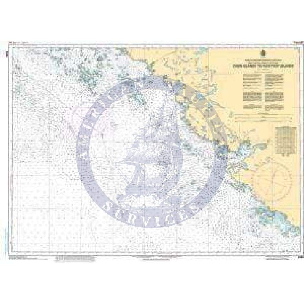 CHS Nautical Chart 6368: Cabin Islands to/aux Pilot Islands