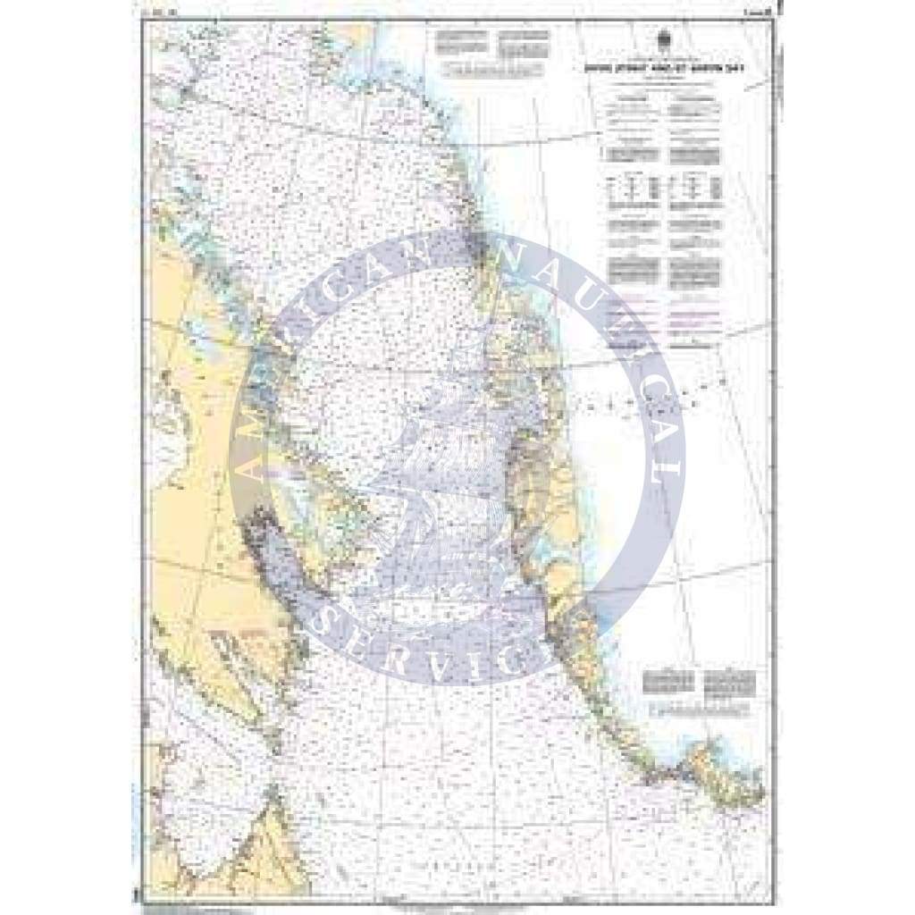 CHS Nautical Chart 7010: Davis Strait and/et Baffin Bay