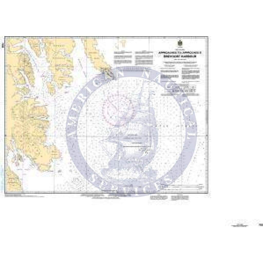 CHS Nautical Chart 7103: Approaches to/Approches à Brevoort Harbour