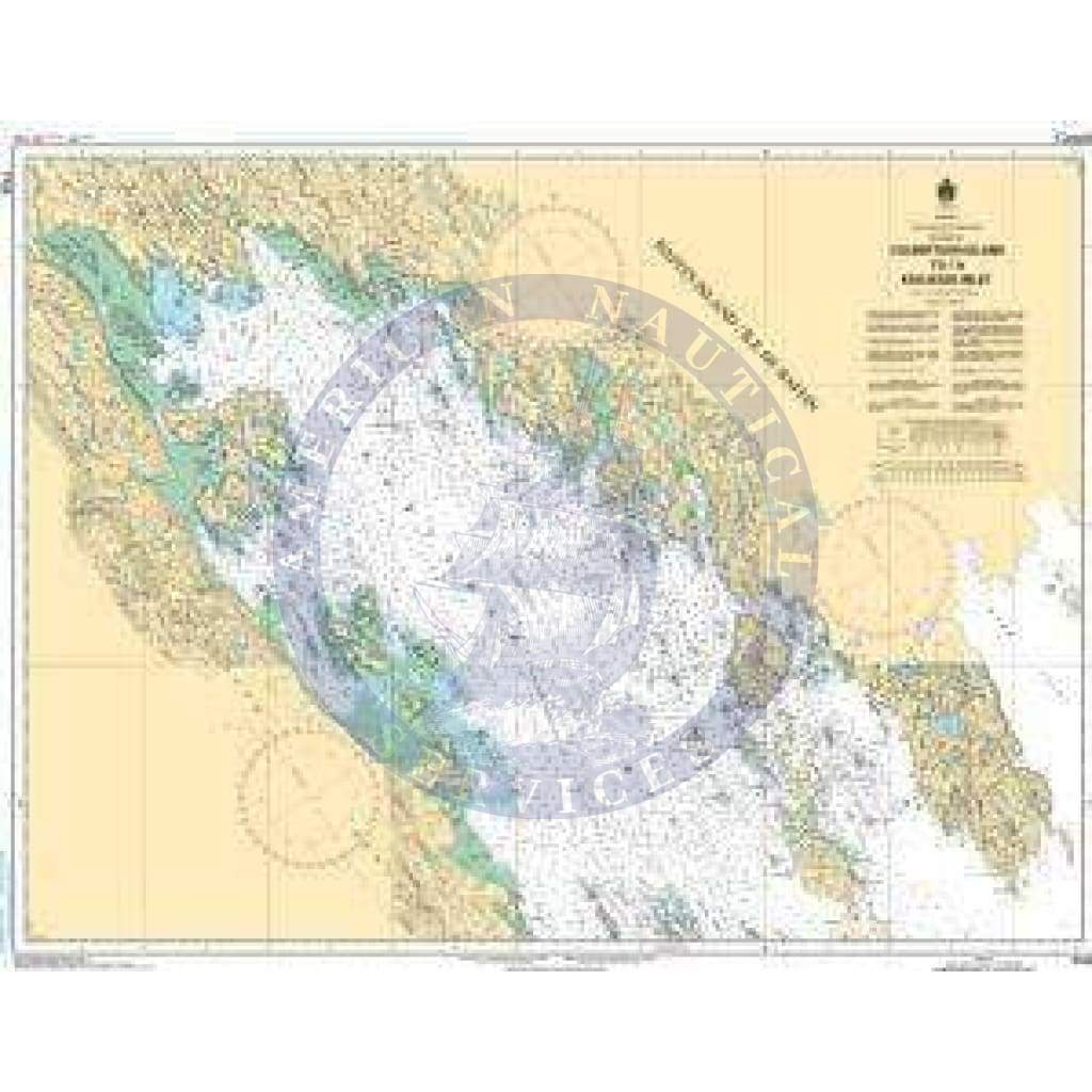 CHS Nautical Chart 7122: Culbertson Island to/à Koojesse Inlet