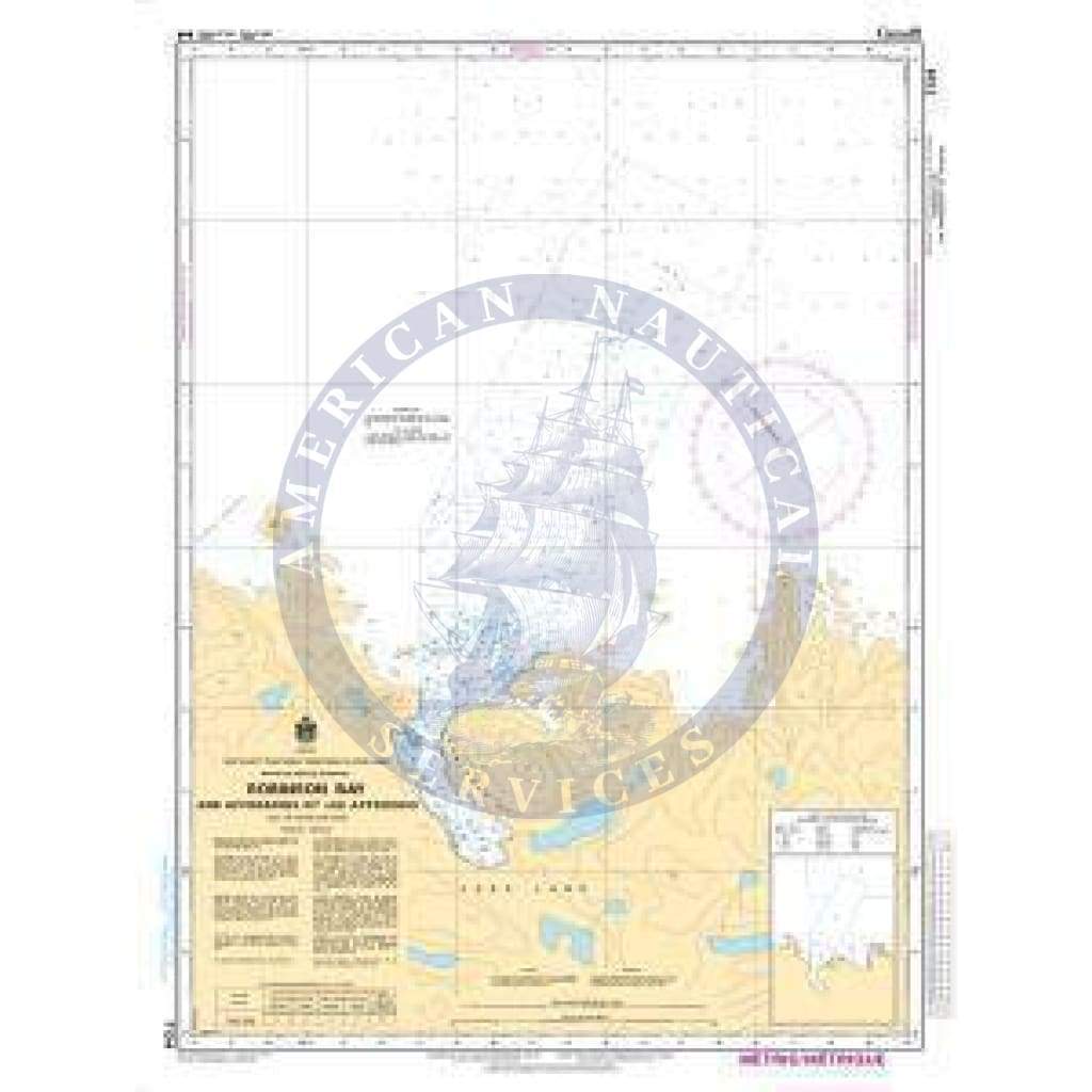 CHS Nautical Chart 7134: Robinson Bay and Approaches/et les Approches