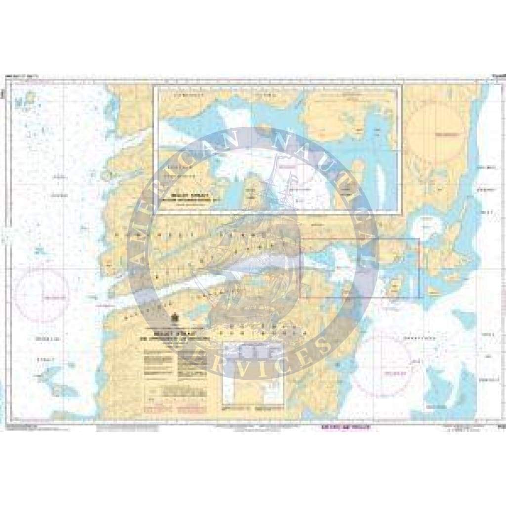 CHS Nautical Chart 7552: Bellot Strait and Approaches/et Les Approches