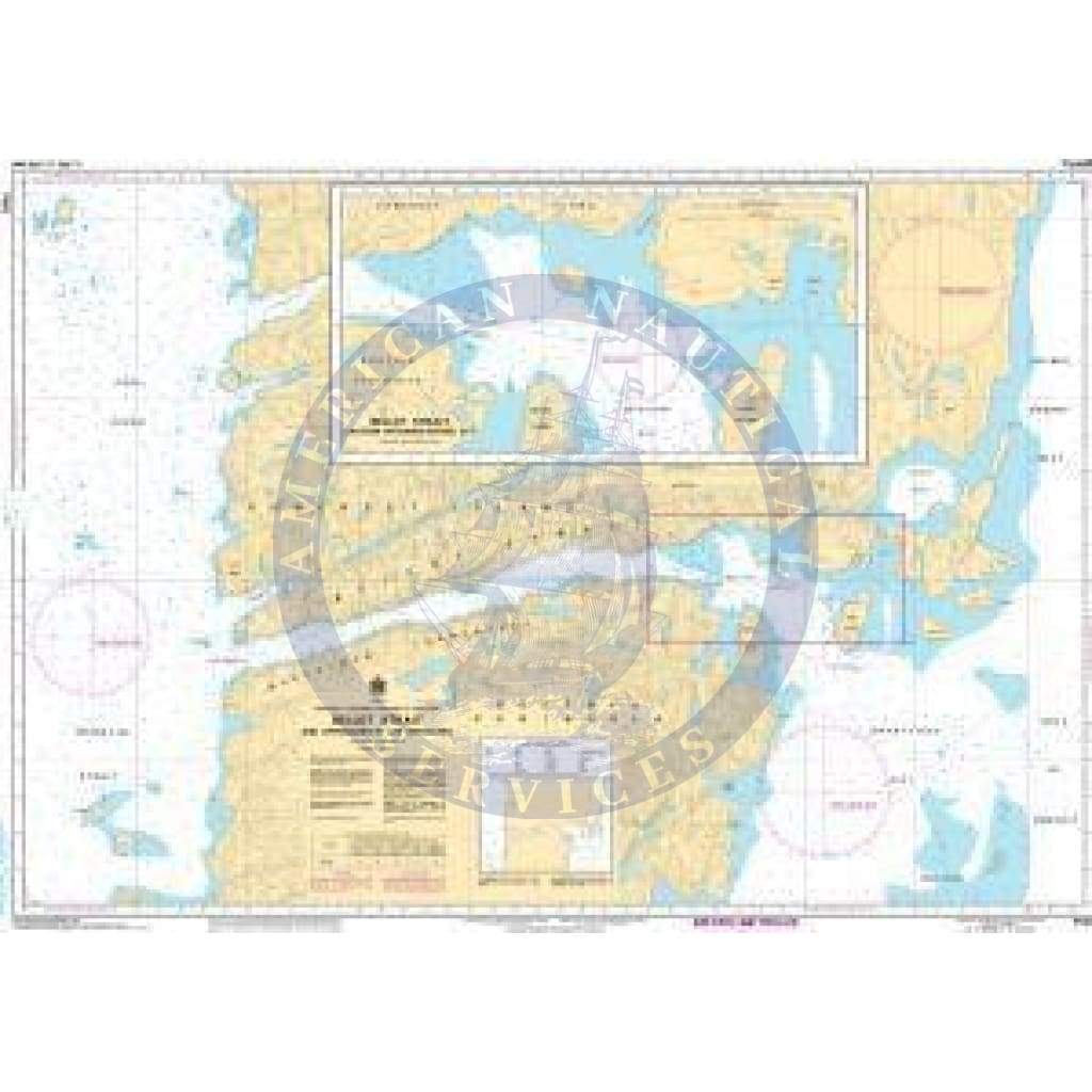 CHS Nautical Chart 7552: Bellot Strait and Approaches/et Les Approches