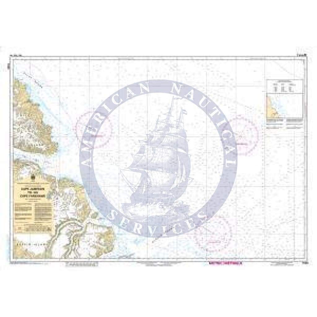 CHS Nautical Chart 7566: Cape Jameson to/au Cape Fanshawe