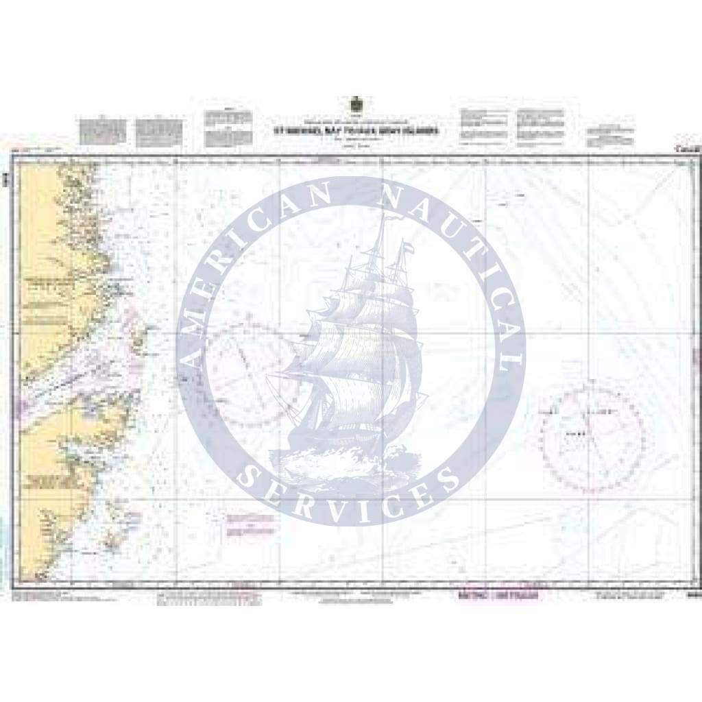 CHS Nautical Chart 8049: St. Michael Bay to/aux Gray Islands