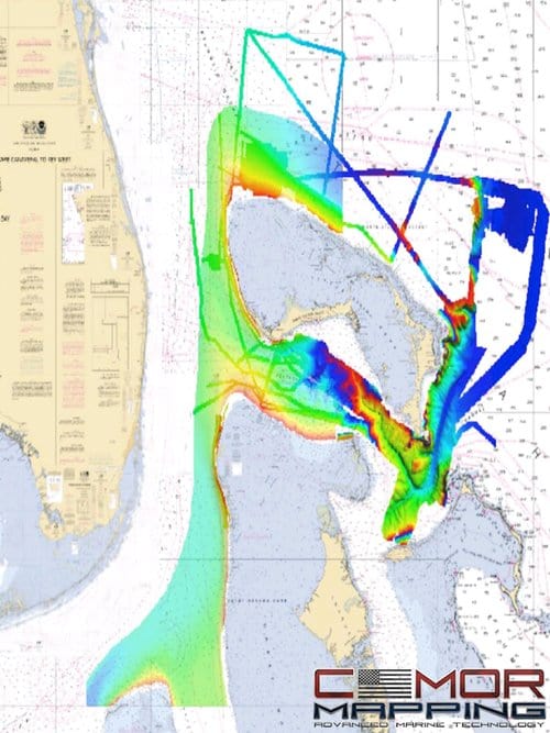 CMOR Bathymetric Chart: Bahamas 3D Relief Shading