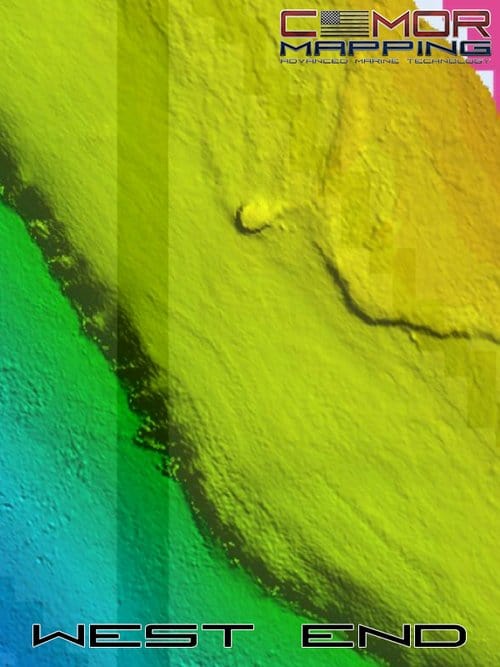 CMOR Bathymetric Chart: Bahamas 3D Relief Shading