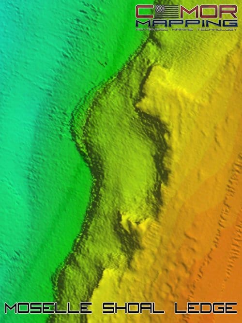 CMOR Bathymetric Chart: Bahamas 3D Relief Shading