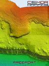 CMOR Bathymetric Chart: Bahamas 3D Relief Shading