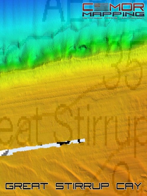 CMOR Bathymetric Chart: Bahamas 3D Relief Shading