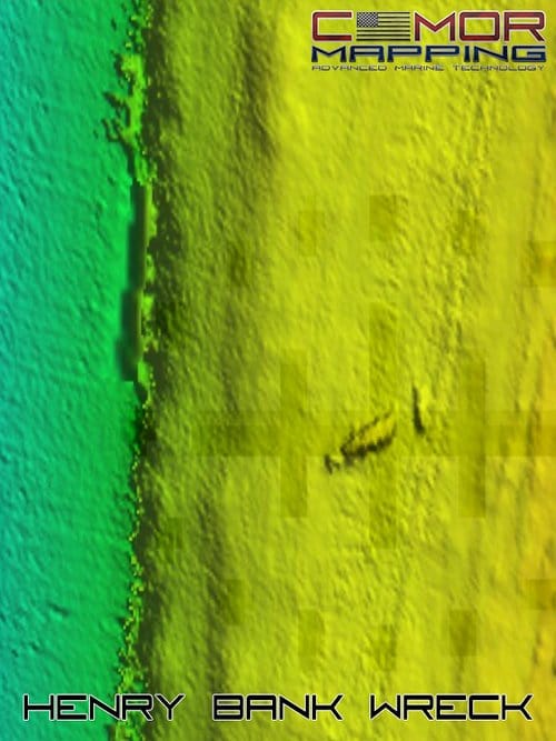 CMOR Bathymetric Chart: Bahamas 3D Relief Shading