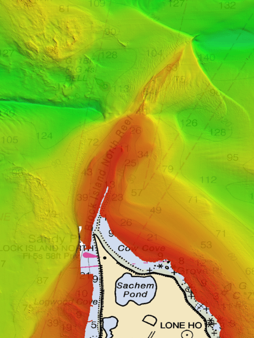 CMOR Bathymetric Chart: Long / Block Island Sound / Marta's Vineyard