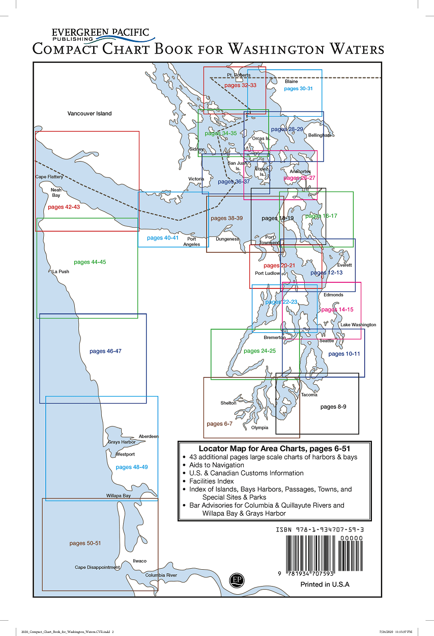 Compact Chart Book for Washington Waters, 2020 Edition