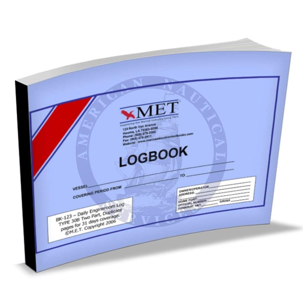 Daily Engineroom Logbook - Type 30B (30 days - 2 Part)