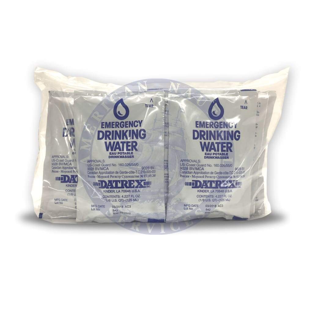 Datrex Emergency Overwrap Water 12 Liters, 96 Bags Per Case, 125 ML Pe ...
