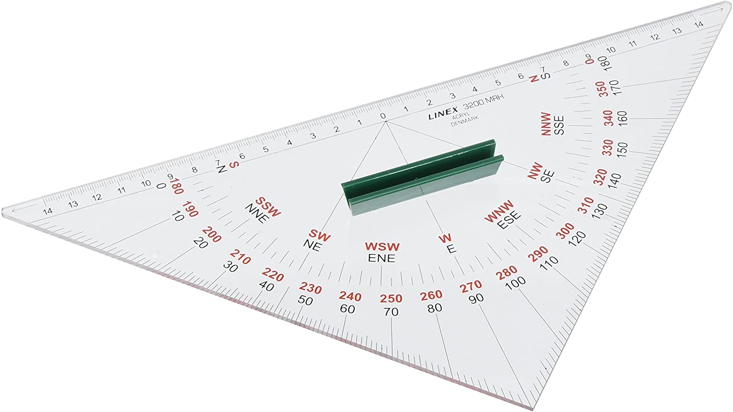 Triangular Geometry Protractor Linex Deluxe 9 Inch Protractor Triangle | Triangle Deluxe - Amnautical