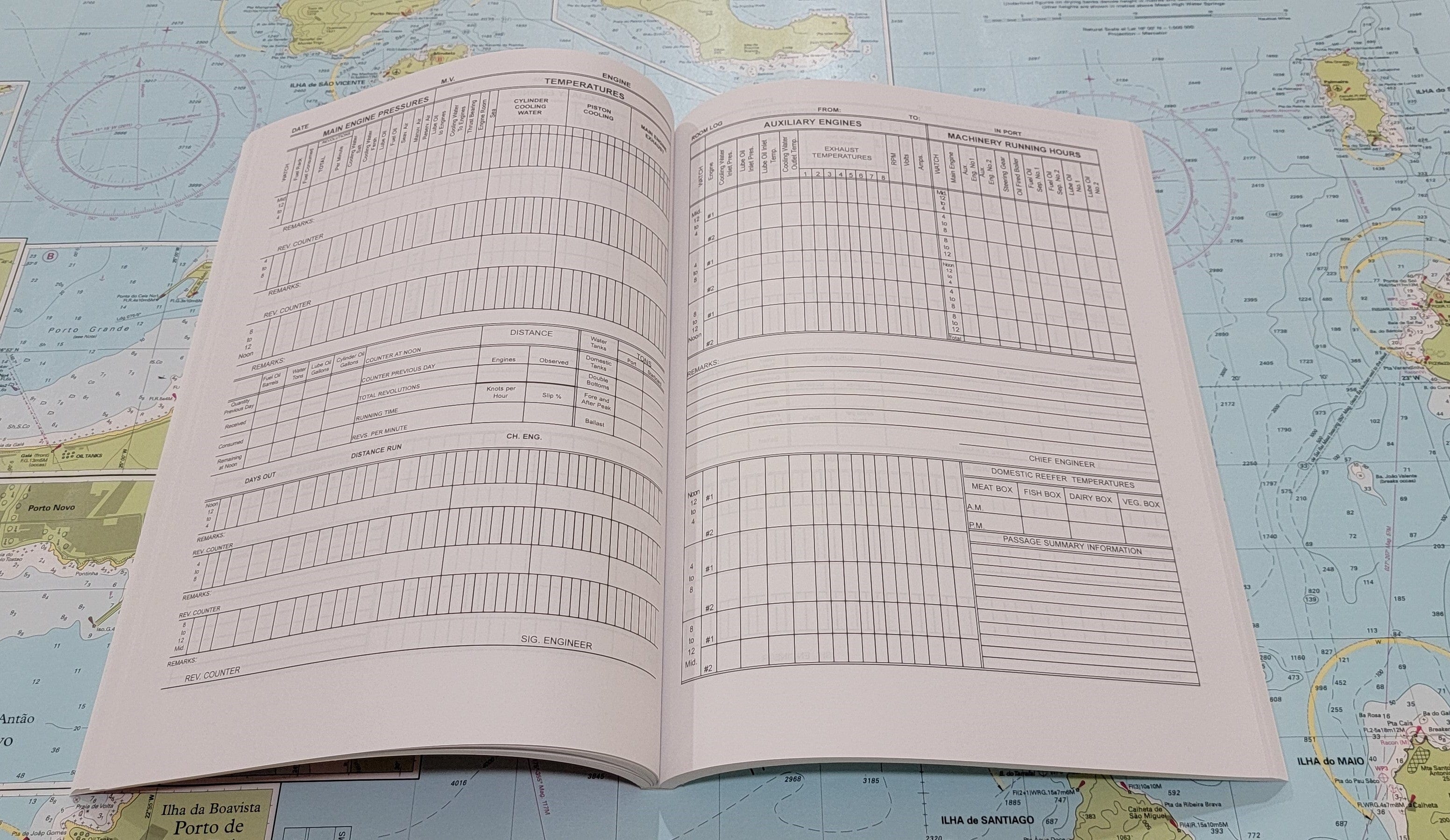 Check Engine Diesel Log Engineroom Log Book - 90 Days of Tracking - Amnautical
