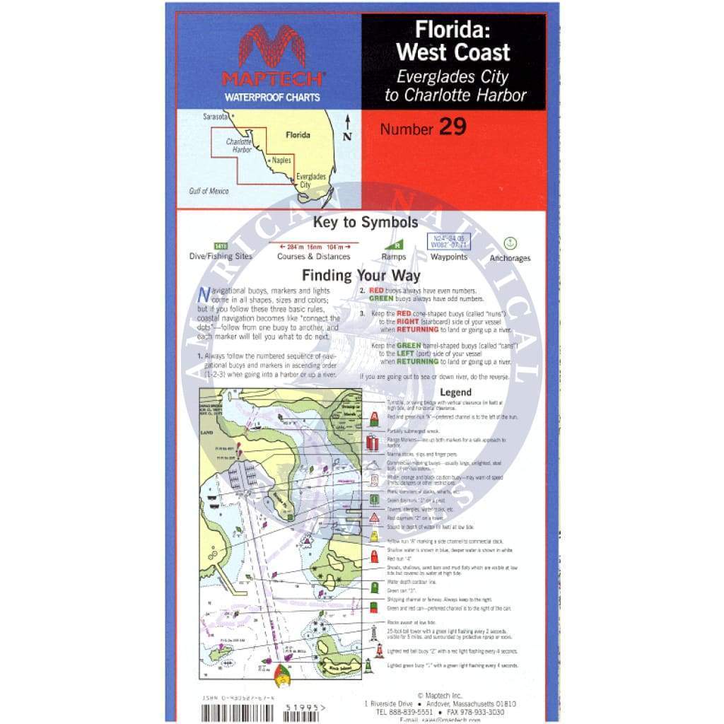 Everglades City to Charlotte Harbor Waterproof Chart, 2nd Edition