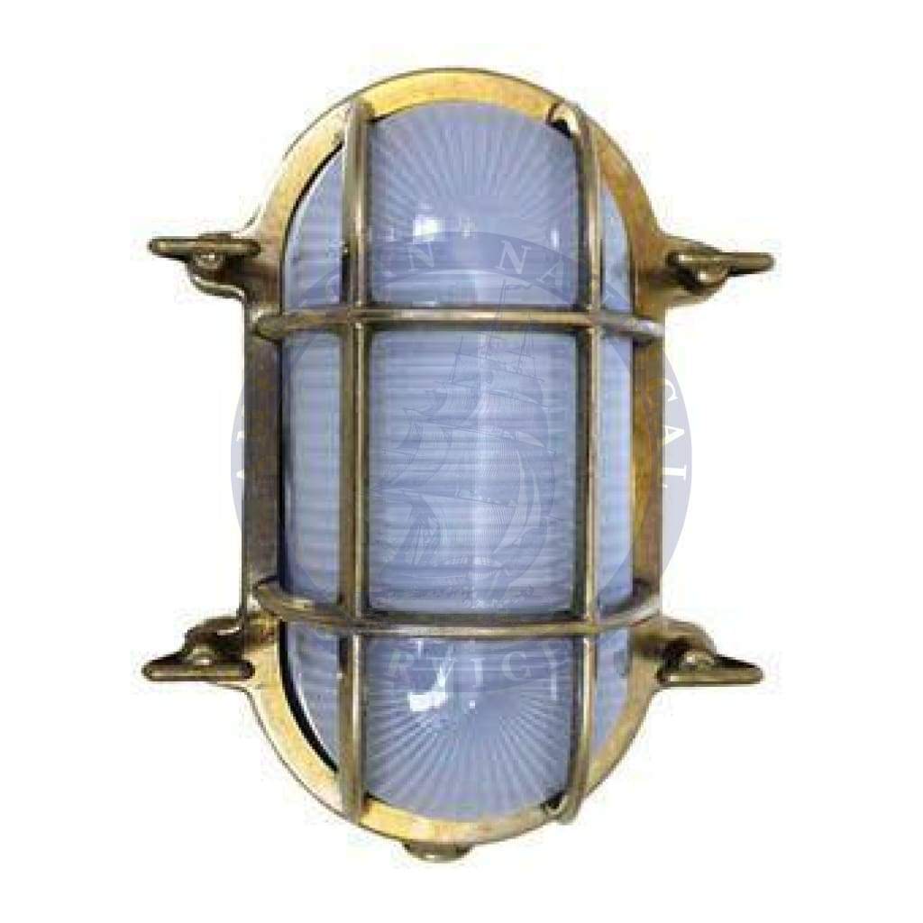 Foresti Oval Brass Bulkhead Light (Weems & Plath 2035B)