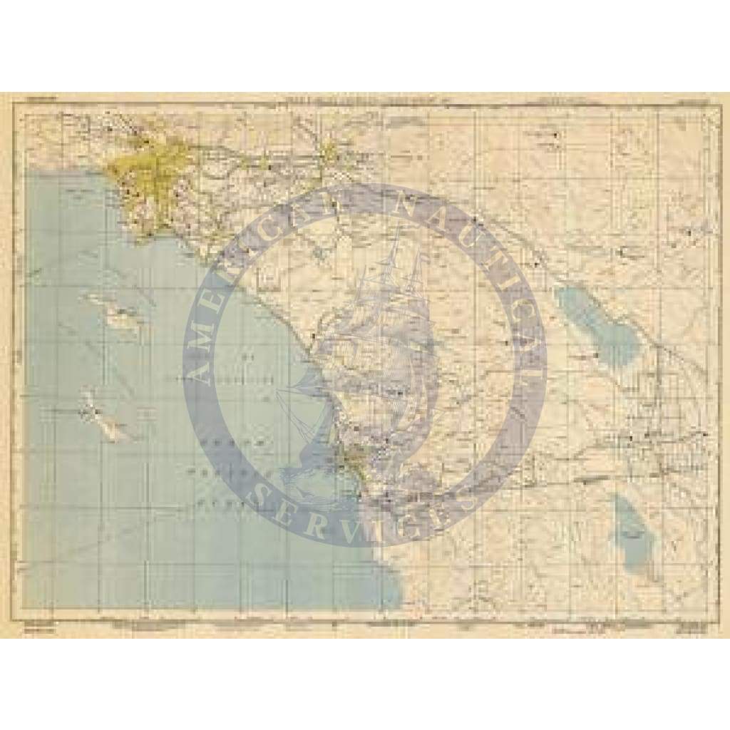 Historical Nautical Chart 0404-0004-500-4-1950: CA,USAF Target Complex Chart-Series 500 Year 1950