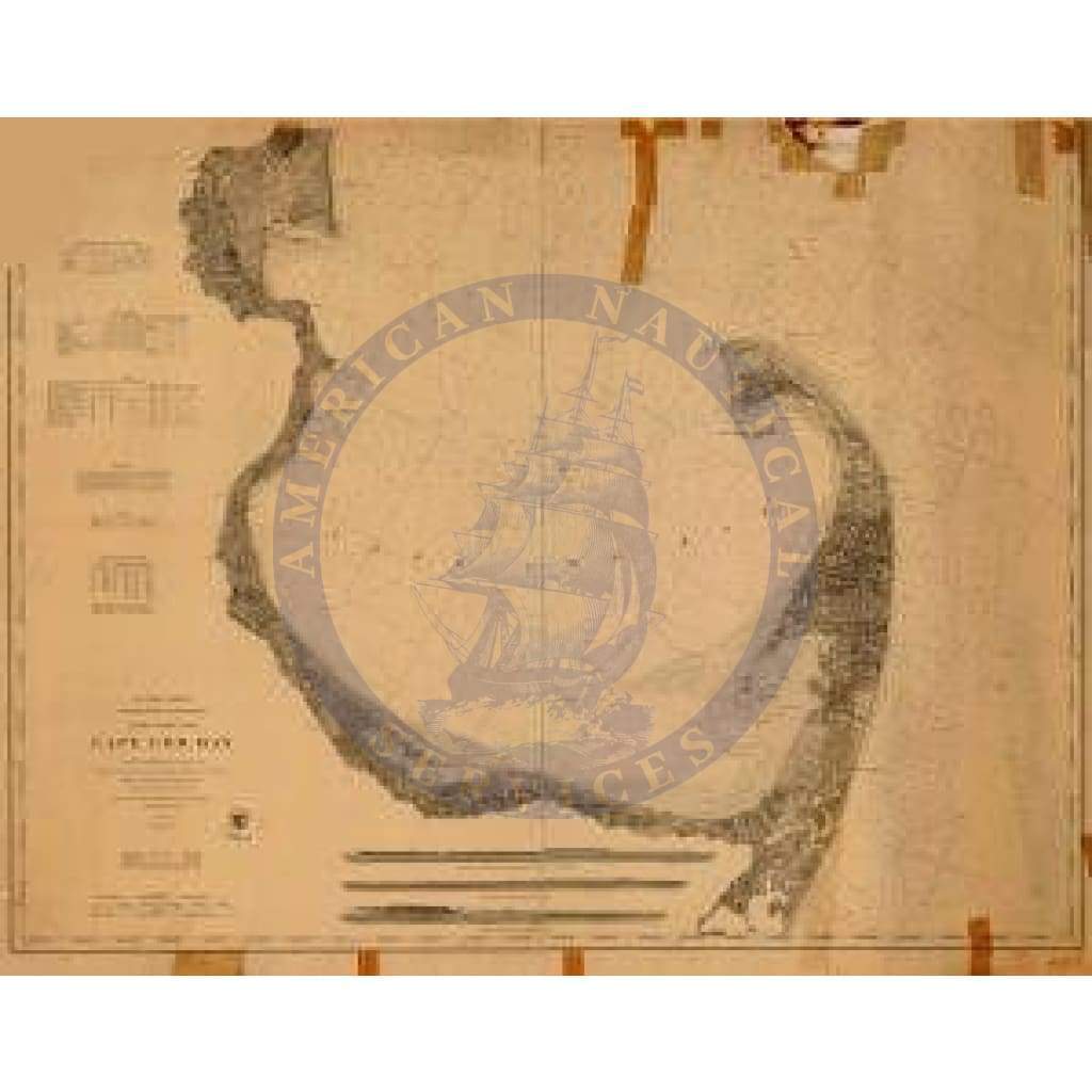 Historical Nautical Chart 110-00-1872: MA, Cape Cod Bay Year 1872
