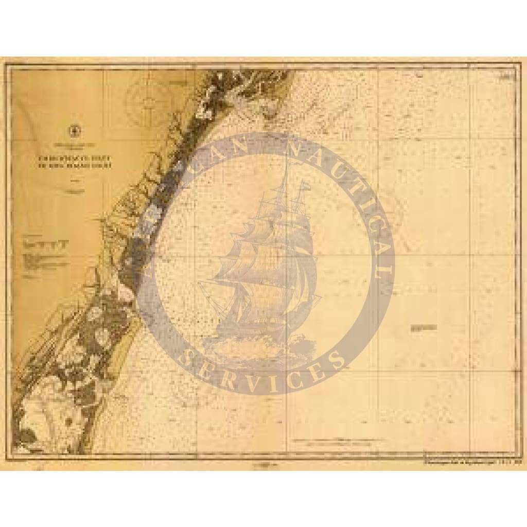 Historical Nautical Chart 1221-07-1912: VA, Chincoteague Inlet to Hog Island Light Year 1912