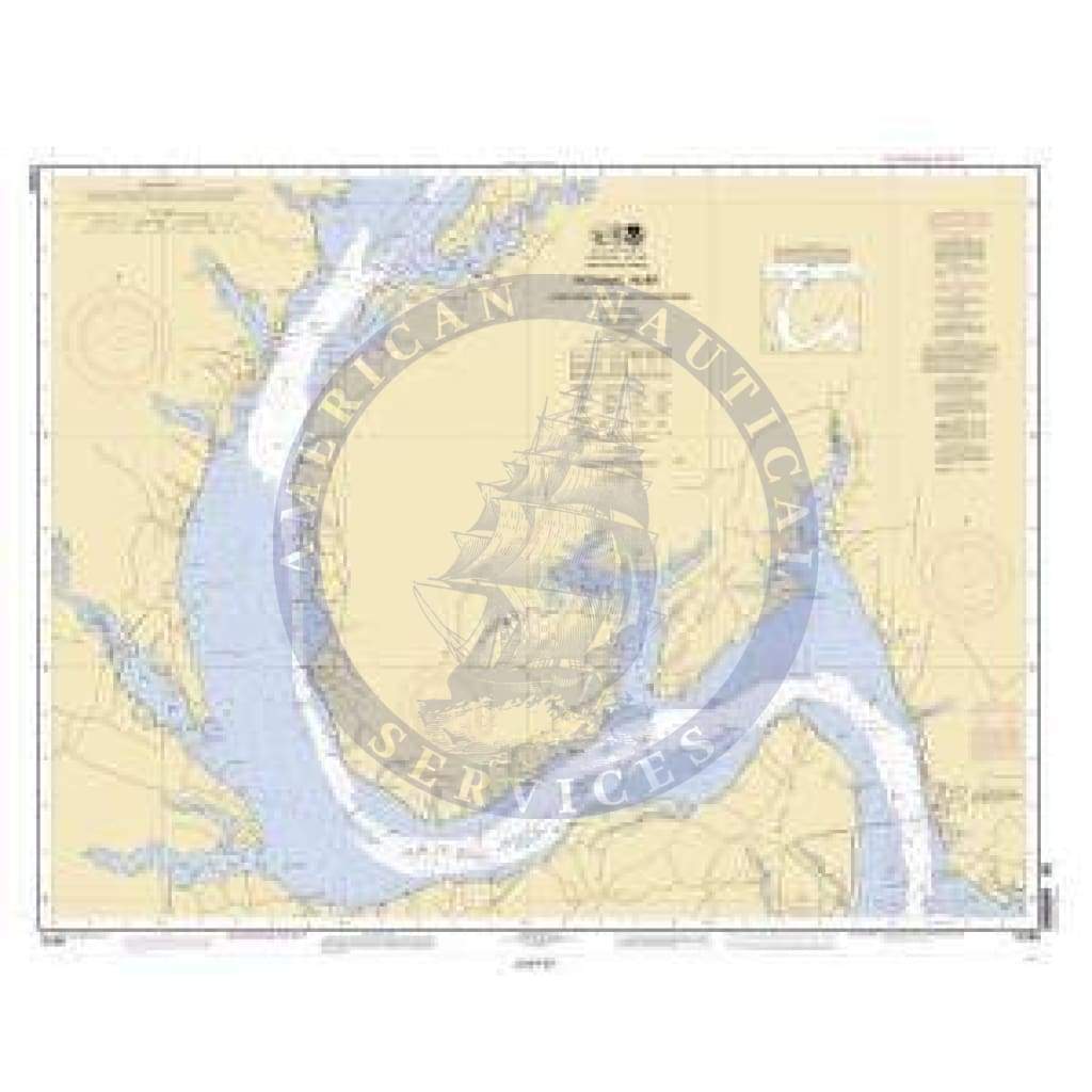 Historical Nautical Chart 12288-10-2007: MD, Potomac River - Lower Cedar Point to Mattawoman Creek Year 2007