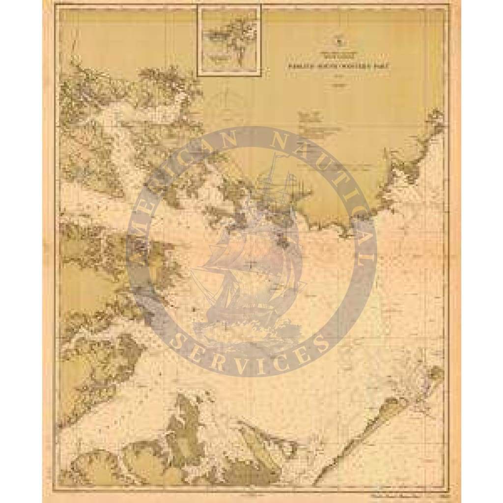 Historical Nautical Chart 1231-02-1914: NJ, Pamlico Sound-Western Part Year 1914