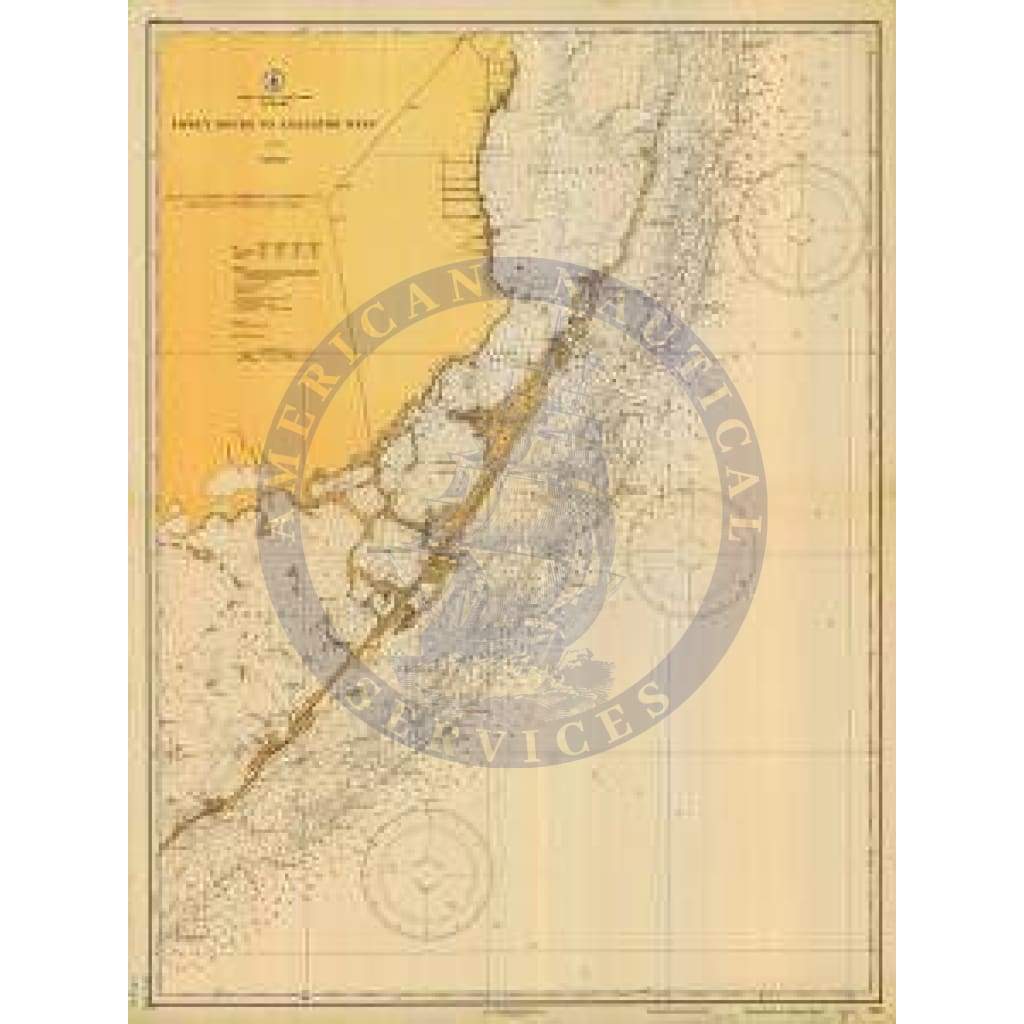 Historical Nautical Chart 1249-12-1931: FL, Fowey Rocks To Alligator Reef Year 1931