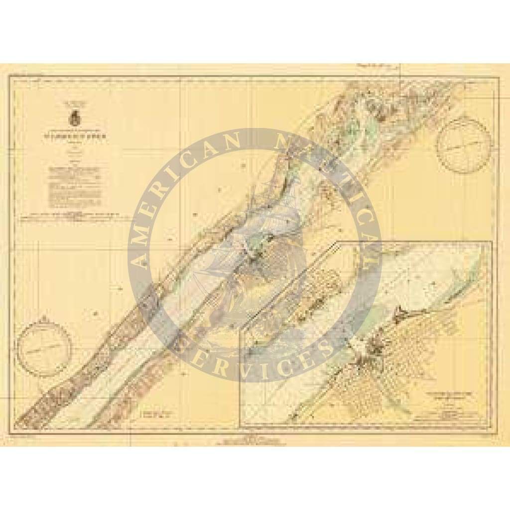 Historical Nautical Chart 13-5-1935: NY, St Lawerence River Year 1935
