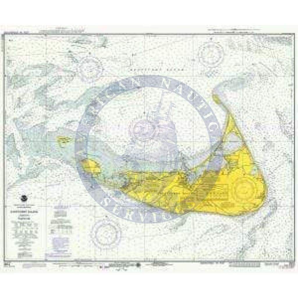 Historical Nautical Chart 13241-08-1975: MA, Nantucket Island Year 1975