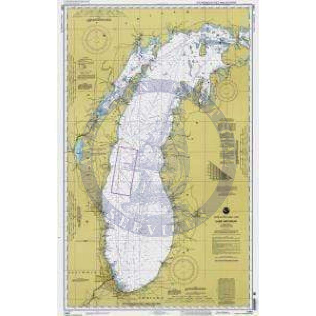 Historical Nautical Chart 14901-10-1997: MI, Lake Michigan Year 1997