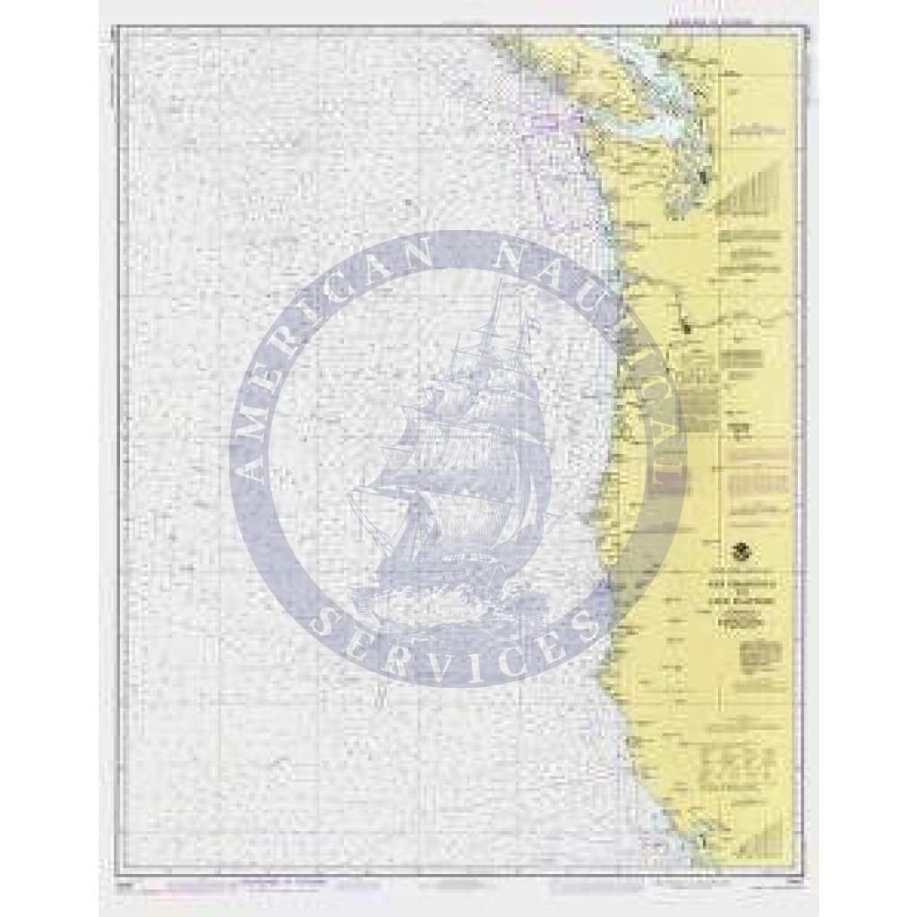 Historical Nautical Chart 18007OMEGA-5-1981: CA, San Francisco To Cape Flattery Year 1981