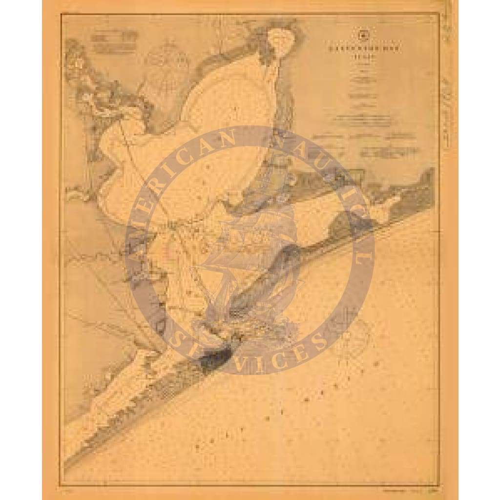 Historical Nautical Chart 204-08-1908: TX, Galveston Bay Year 1908