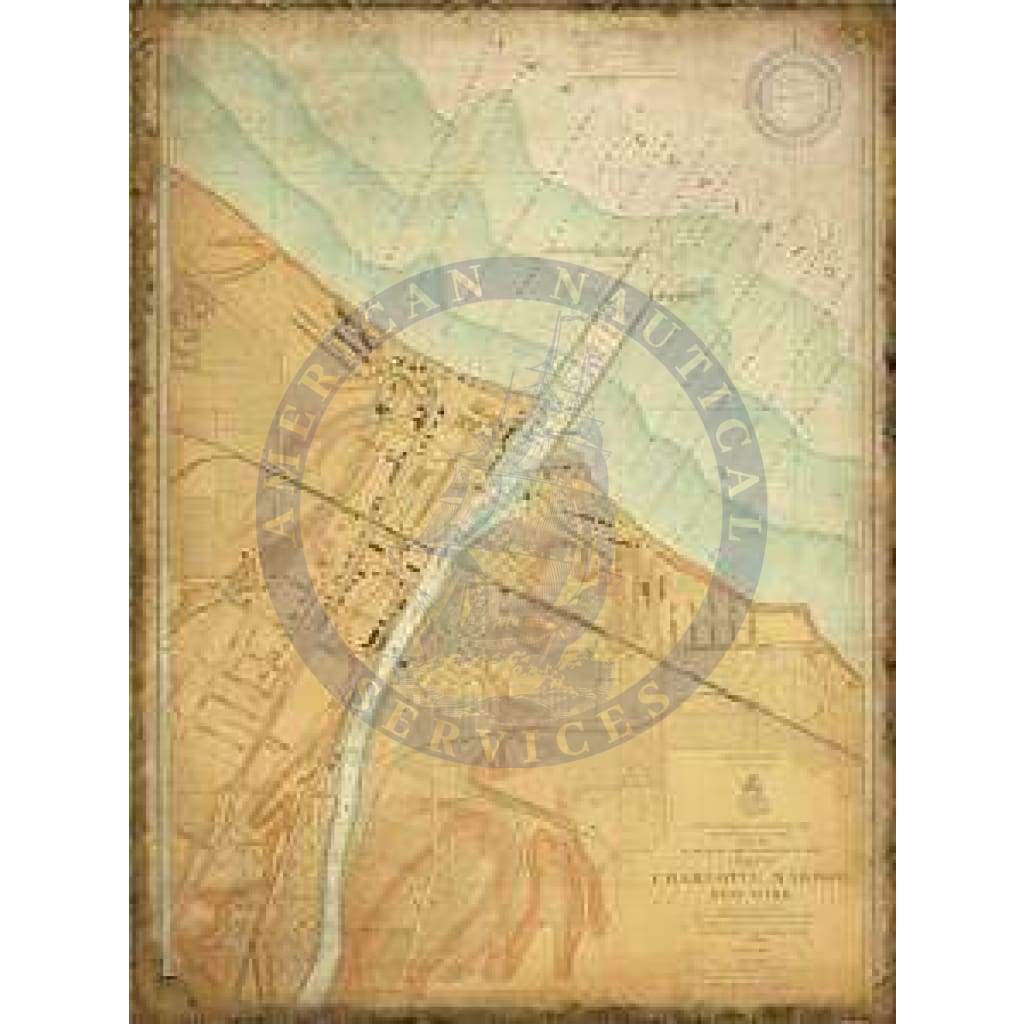 Historical Nautical Chart 241-2-1909: NY, Charlotte Harbor Year 1909