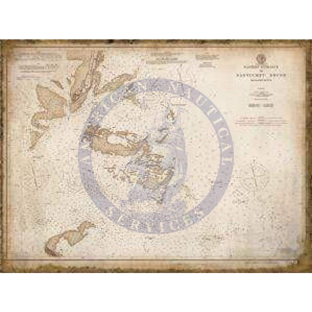 Historical Nautical Chart 250-05-1902: MA, Entrance To Nantucket Sound Year 1902