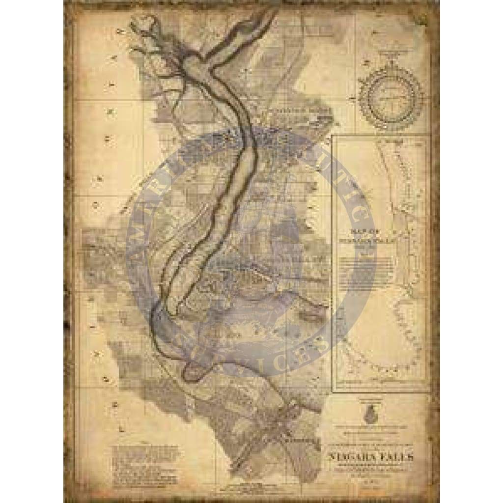 Historical Nautical Chart 256-11-1909: NY, Niagara Falls Year 1909