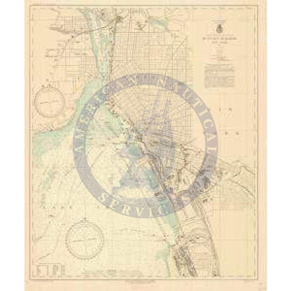 Historical Nautical Chart 314-11-1933: NY, Buffalo Harbor Year 1933